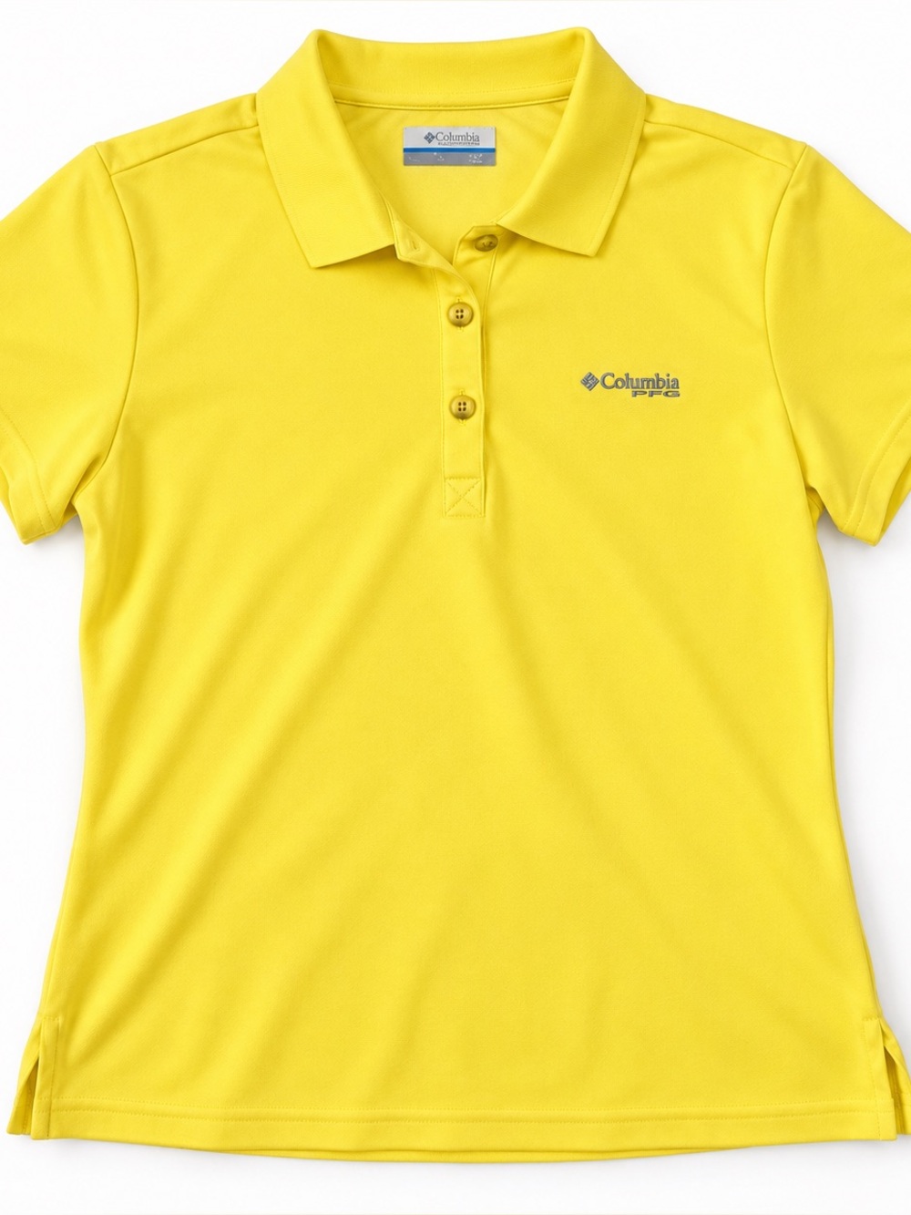 Columbia PFG Yellow Performance Polo Women’s Small